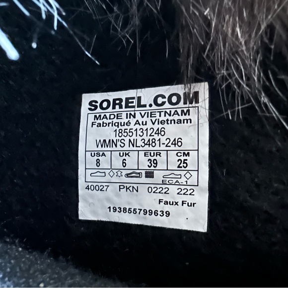 NWT SOREL Joan of Arctic Faux Fur Waterproof Snow Boots sz 7.5 8 - Picture 9 of 10